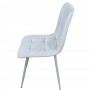 Стул PM-003 Perfect Home Sic Velluto 2 Бежевый с белыми ножками (PFH-092131)
