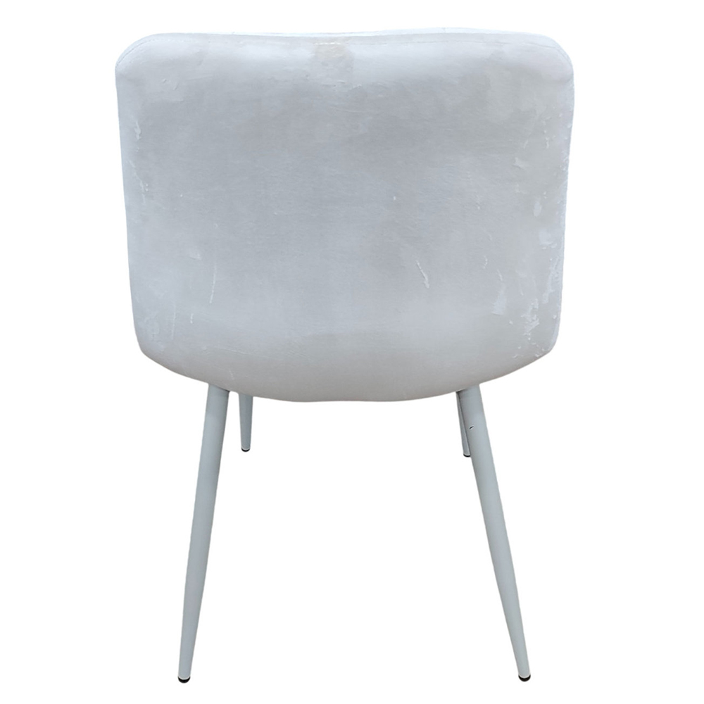 Стул PM-003 Perfect Home Sic Velluto 2 Бежевый с белыми ножками (PFH-092131)