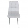 Стул PM-003 Perfect Home Sic Velluto 2 Бежевый с белыми ножками (PFH-092131)
