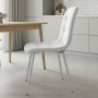Стул PM-003 Perfect Home Sic Velluto 2 Бежевый с белыми ножками (PFH-092131)