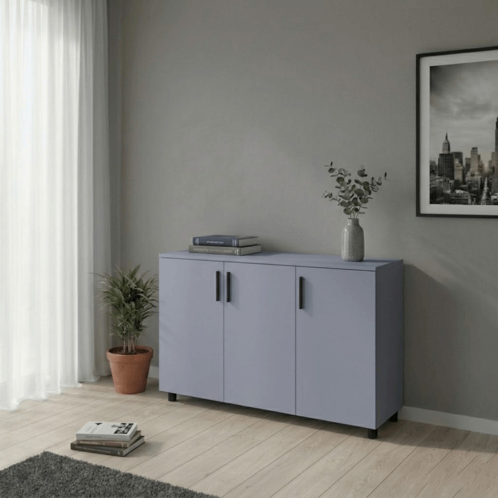 Комод Doros Торн Сірий 3 ДСП 135х51.6х80 (DRS-012101)