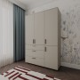Шкаф для одежды Doros Торн Кашемир 3 ДСП/3Ш (штанга) 135х51.6х200 (DRS-012061)