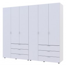 Комплект шкафов для одежды Doros Гелар (2 шт.) 232,5х49,5х203,4 см Белый (DRS-011115)