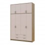 Антресоль высокая Doros Ронди Дуб Артизан/Кашемир 4 ДСП 160х52х65 (DRS-011910)
