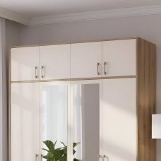 Антресоль висока Doros Ронді Дуб Артизан/Кашемір 4 ДСП 160х52х65 (DRS-011910)