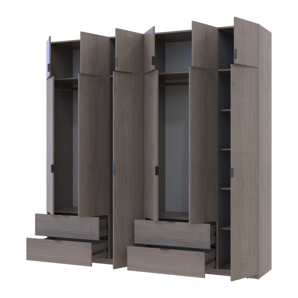 Комплект шаф для одягу Doros Лукас (2 шт.) 240х50х240 см Канноло (DRS-011850)