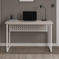 Стіл письмовий Майк Ferrum-decor 75x120x70 Білий метал ДСП Кашемір 32 мм (FRD-108325)
