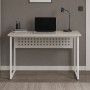 Стол письменный Майк Ferrum-decor 75x120x70 Белый металл ДСП Кашемир 32 мм (FRD-108325)