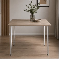 Універсальний стіл Prime Ferrum-decor 750x1000x600 Білий метал ДСП Дуб Кремона Канолло 16 мм (FRD-107685)