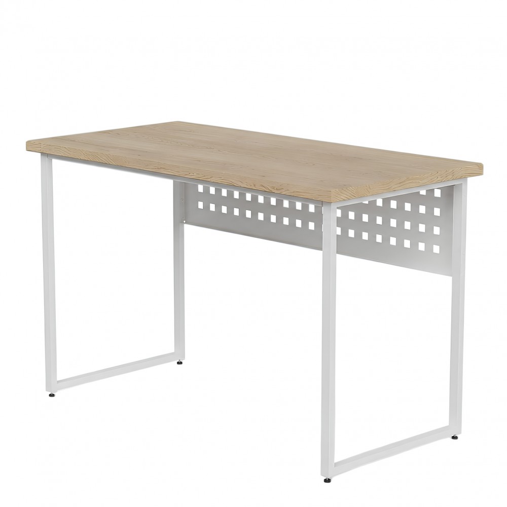 Стол письменный Майк Ferrum-decor 75x100x70 Белый металл ДСП Дуб Кремона Торро 32 мм (FRD-108355)