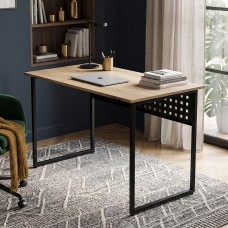 Стіл письмовий Майк Ferrum-decor 75x140x70 Чорний метал ДСП Дуб Евок Прибережний 16 мм (FRD-108255)
