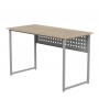 Стол письменный Майк Ferrum-decor 75x140x70 Серый металл ДСП Дуб Кремона Торро 16 мм (FRD-108365)