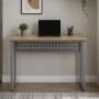 Стол письменный Майк Ferrum-decor 75x140x70 Серый металл ДСП Дуб Кремона Торро 16 мм (FRD-108365)