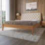 Полуторне дерев'яне ліжко Mebigrand Рим-Н Вільха/Аляска 23 (Бежевий) 120х190 см (MBG-25064)