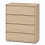 Комод на 4 ящика LION АРТ-2 80х43х105 см Дуб Сонома (LION-045395)