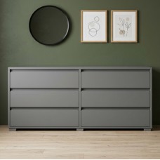 Комод на 6 ящиков LION АРТ-3 160х43х80 см Серая мышка (LION-045372)