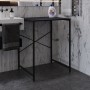 Стеллаж полка Бафрум 401 Ferrum-decor для стиральной машины 90x70,5x60,5 Черный металл ДСП Каштан Арвадонна 16 мм (FRD-107575)