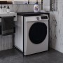 Стеллаж полка Бафрум 401 Ferrum-decor для стиральной машины 90x70,5x60,5 Черный металл ДСП Каштан Арвадонна 16 мм (FRD-107575)