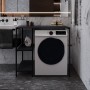 Стеллаж полка Бафрум 405 Ferrum-decor для стиральной машины 90x101x60,5 Черный металл ДСП Каштан Арвадонна 16 мм (FRD-107615)