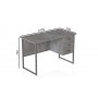 Компьютерный стол Ferrum-decor Гарри 75x140x70 серый ДСП Бетон 16мм (FRD-107305)