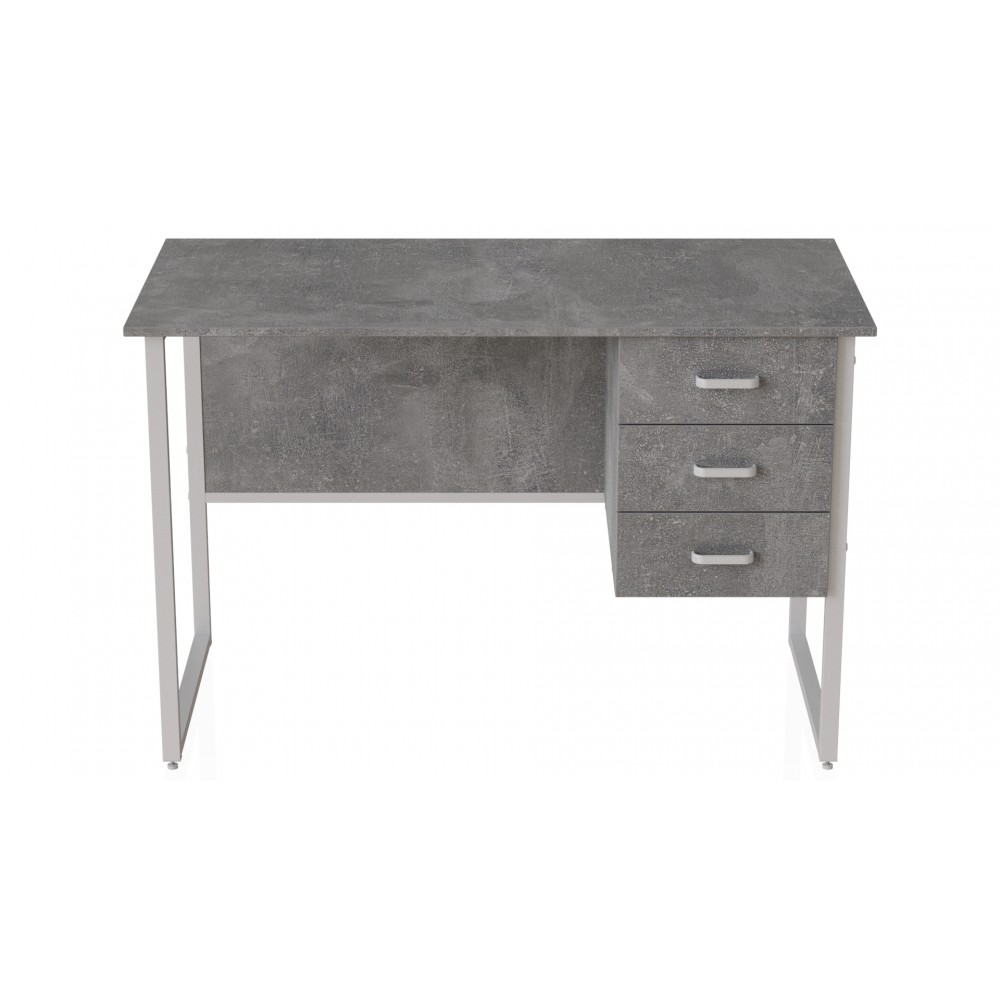 Компьютерный стол Ferrum-decor Гарри 75x140x70 серый ДСП Бетон 16мм (FRD-107305)