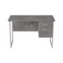 Компьютерный стол Ferrum-decor Гарри 75x140x70 серый ДСП Бетон 16мм (FRD-107305)