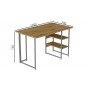 Компьютерный стол Ferrum-decor Кевин 75x120x70 серый ДСП Дуб Артизан 32мм (FRD-107225)