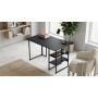 Стол письменный Кевин Ferrum-decor 75x120x70 Черный металл ДСП Каштан Арвадонна 16 мм (FRD-108105)