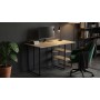 Стол письменный Кевин Ferrum-decor 75x140x60 Черный металл ДСП Дуб Кремона Торро 16 мм (FRD-108165)