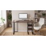 Стол письменный Кевин Ferrum-decor 75x120x60 Черный металл ДСП Дуб Кремона Канолло 16 мм (FRD-108015)