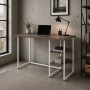 Стол письменный Кевин Ferrum-decor 75x140x60 Белый металл ДСП Дуб Кремона Канолло 32 мм (FRD-108025)