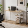 Стол письменный Кевин Ferrum-decor 75x100x70 Белый металл ДСП Дуб Кремона Торро 32 мм (FRD-108175)