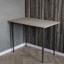 Стол универсальный Prime Ferrum-decor 750x1400x600 Черный металл ДСП Дуб Кремона Канолло 16 мм (FRD-107645)