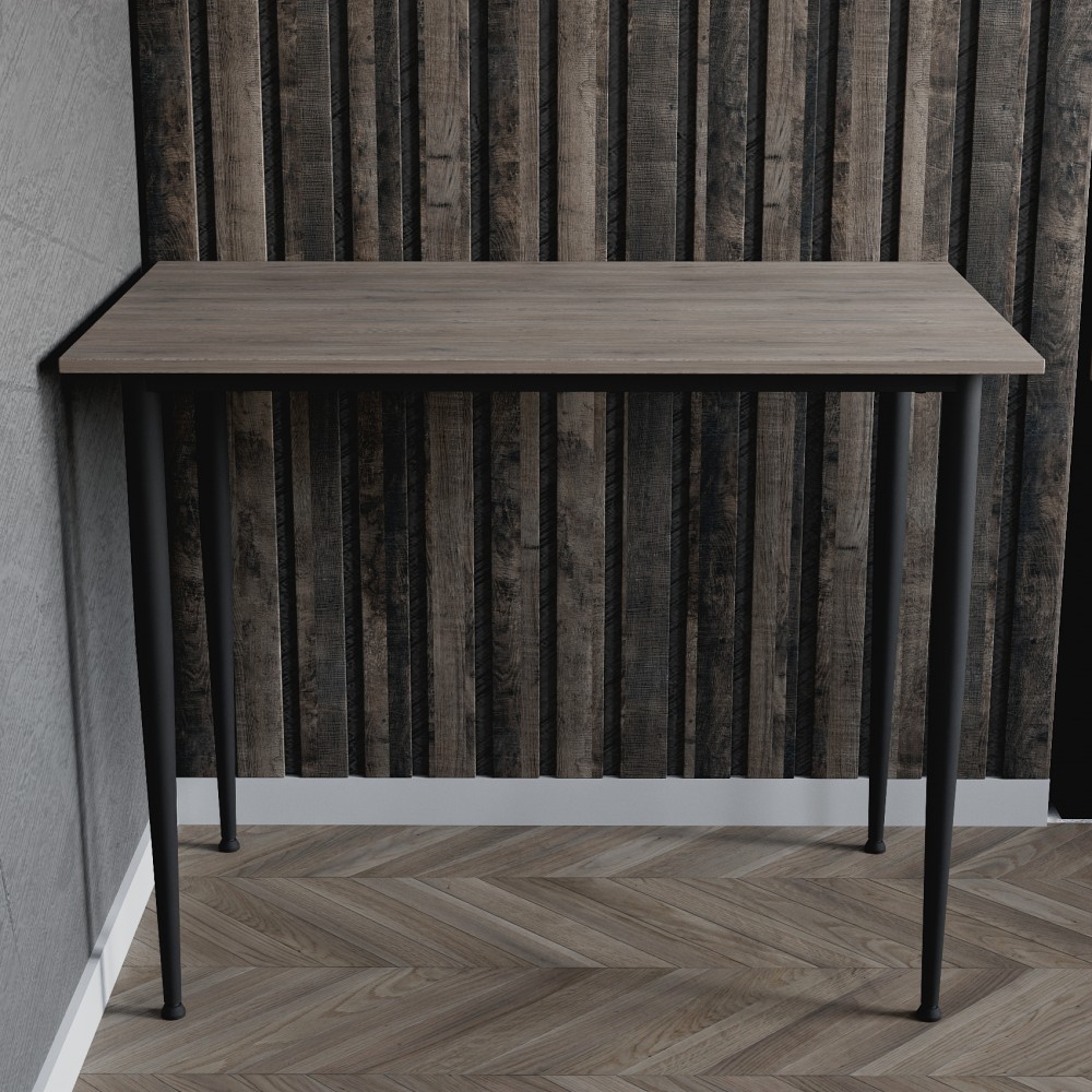 Стол универсальный Prime Ferrum-decor 750x1400x600 Черный металл ДСП Дуб Кремона Канолло 16 мм (FRD-107645)