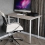 Стол универсальный Prime Ferrum-decor 750x1400x700 Белый металл ДСП Дуб Кремона Канолло 16 мм (FRD-107735)