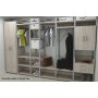 Шафа Гардероб Уні секція 7 серії Конект Ferrum-decor 220x60x50 см Сірий метал ДСП Дуб Сан-Марино 16 мм (FRD-106905)