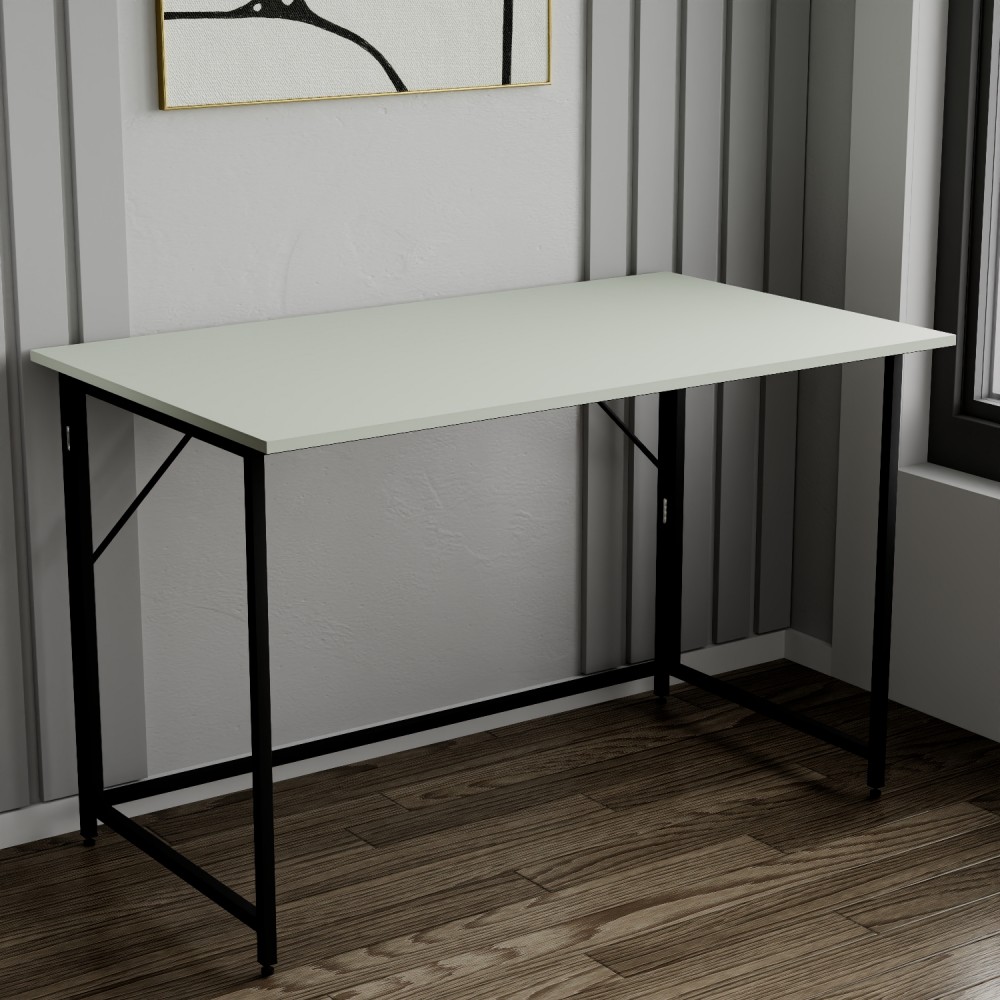 Стол раскладной Морис Ferrum-decor 750x1000x600 Черный металл ДСП Кашемир 16 мм (FRD-107495)