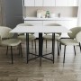 Розкладний стіл-трансформер книжка Моріс 3 Ferrum-decor 75x130x90 Чорний метал ДСП Білий 16 мм (FRD-107415)