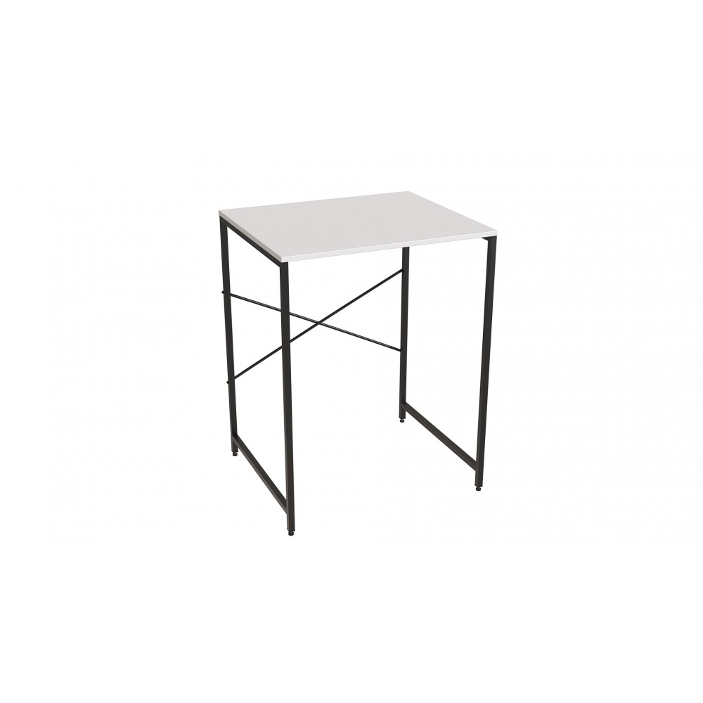 Стеллаж полка Бафрум 401 Ferrum-decor для стиральной машины 90x70,5x60,5 Черный металл ДСП Белый 16 мм (FRD-107355)