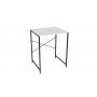 Стеллаж полка Бафрум 401 Ferrum-decor для стиральной машины 90x70,5x60,5 Черный металл ДСП Белый 16 мм (FRD-107355)