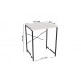 Стеллаж полка Бафрум 401 Ferrum-decor для стиральной машины 90x70,5x60,5 Черный металл ДСП Белый 16 мм (FRD-107355)