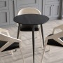 Стол круглый OPTIMA 3 ноги на конус Ferrum-decor 750x670x670 Черный металл ДСП Дуб Каштан Арвадонна 16 мм (FRD-107555)