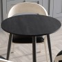 Стол круглый OPTIMA 3 ноги на конус Ferrum-decor 750x670x670 Черный металл ДСП Дуб Каштан Арвадонна 16 мм (FRD-107555)