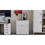Ліжко трансформер комод ASCET 3 Ferrum-decor 920x2000x700 Чорний метал ДСП Білий 16 мм (FRD-107335)