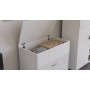 Ліжко трансформер комод ASCET 3 Ferrum-decor 920x2000x700 Чорний метал ДСП Білий 16 мм (FRD-107335)