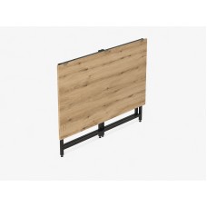 Стіл-трансформер розкладний Слай Ferrum-decor 75x90x50 Чорний метал ДСП Дуб Евок Прибережний 16 мм (FRD-107825)