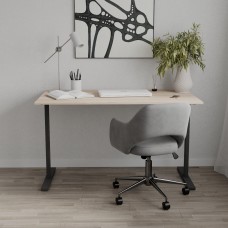 Стіл письмовий Space Ferrum-decor 750x1400x700 Чорний метал ДСП Дуб Сонома 16 мм (FRD-107985)