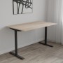 Стол письменный Space Ferrum-decor 750x1000x600 Черный металл ДСП Дуб Сонома 16 мм (FRD-107835)