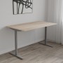 Стол письменный Space Ferrum-decor 750x1400x700 Серый металл ДСП Дуб Сонома 16 мм (FRD-107995)