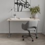 Стол письменный Space Ferrum-decor 750x1400x700 Серый металл ДСП Дуб Сонома 16 мм (FRD-107995)